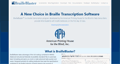 Desktop Screenshot of brailleblaster.org