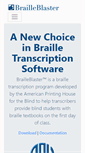 Mobile Screenshot of brailleblaster.org